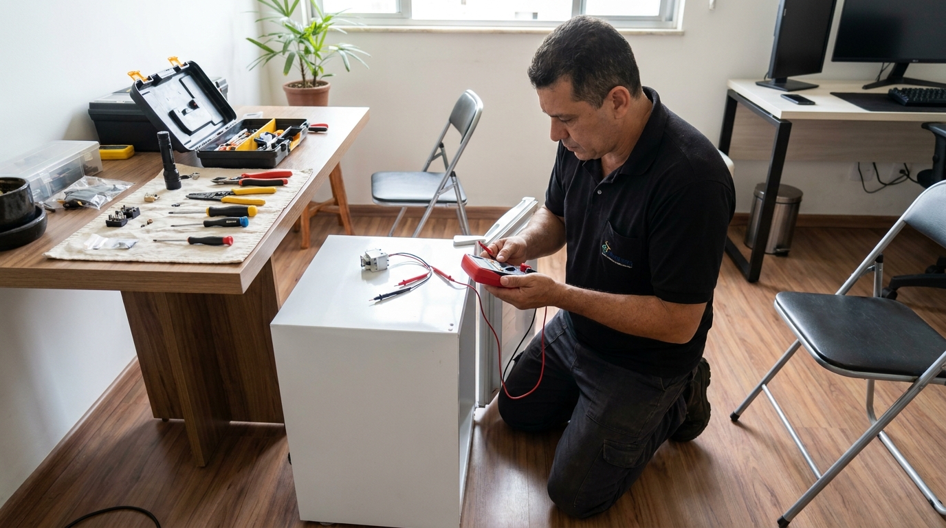 Reparo da placa eletrônica de frigobar em Osasco‑SP